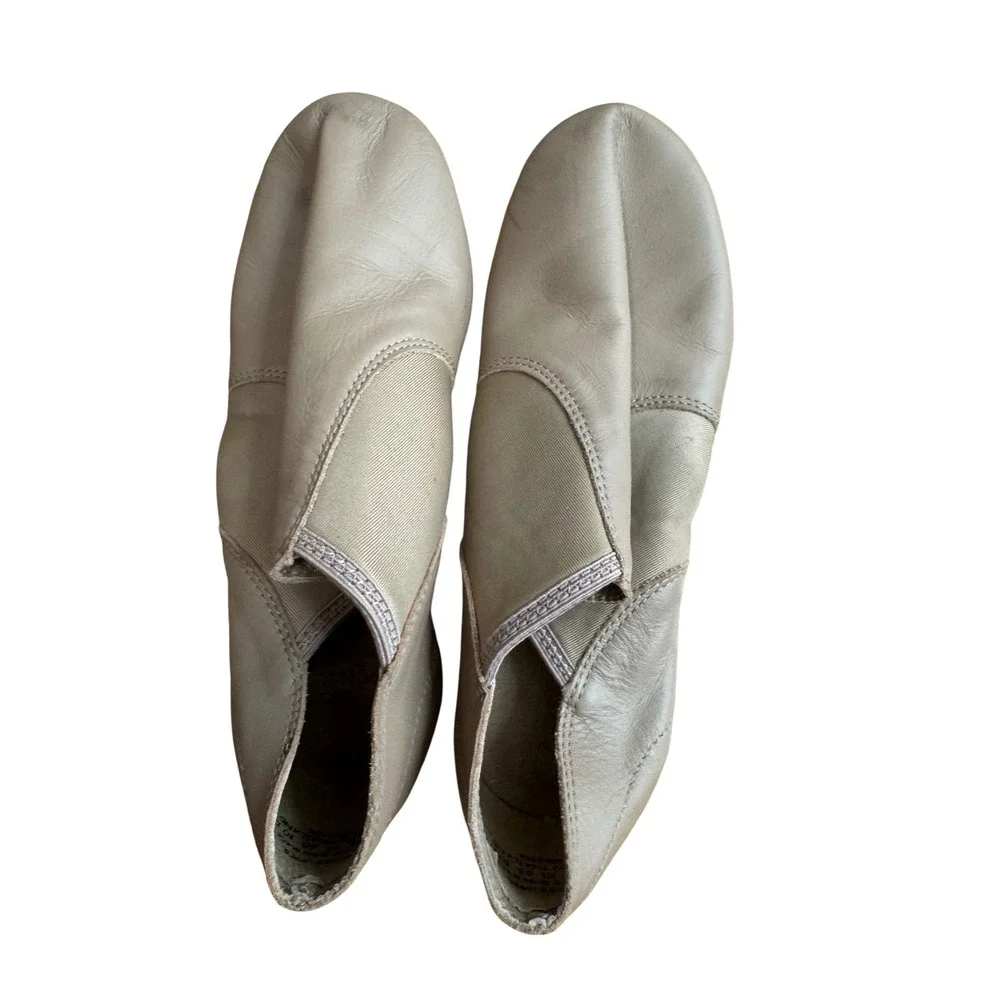 Capezio Leather Jazz Dance Shoes Split Sole Tan Women Adult Size 7